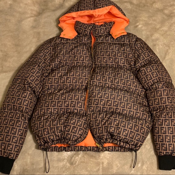 fendi coat orange